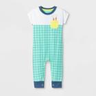 Baby Easter Carrot Pocket Romper - Cat & Jack Green Newborn, Kids Unisex