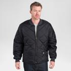 Dickies Men's Big & Tall Diamond Quilted Nylon Jacket- Black Xxl Tall,