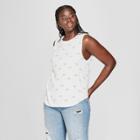 Women's Plus Size Rainbow Print Tank Top - Modern Lux (juniors') White