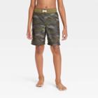 Boys' Camo Board Shorts - Cat & Jack Olive Green