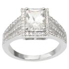 2 1/4 Ct. T.w. Journee Collection Emerald Cut Cz Basket Set Bridal Ring -