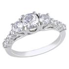 Target 1 3/8 Ct. T.w. White Sapphire Cocktail Ring - Silver - 6 - Silver,