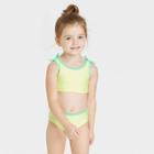 Toddler Girls' Solid 2pc Bikini Set - Cat & Jack Yellow