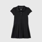 Petitetoddler Girls' Short Sleeve Pleated Uniform Tennis Dress - Cat & Jack Black