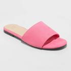 Women's Heidi Slide Sandals - A New Day Pink