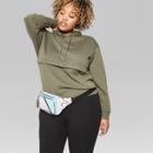 Women's Plus Size Oversized Hoodie - Wild Fable Olive