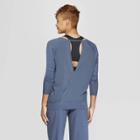 Women's Long Sleeve Banded Bottom T-shirt - C9 Champion Gray