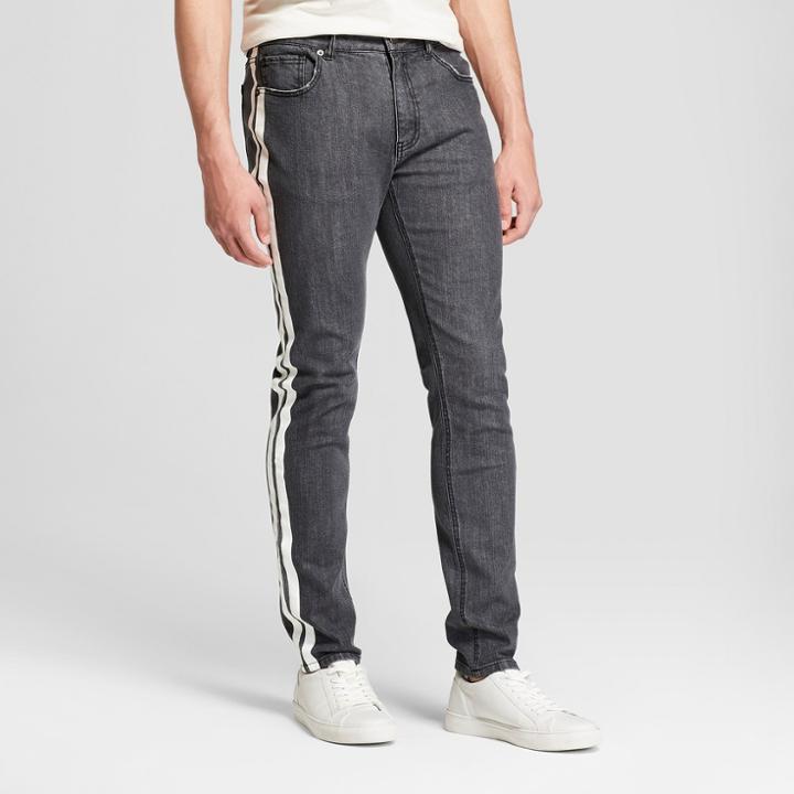 Men's Track Denim Stretched Pants - Jackson Black