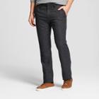 Men's Straight Fit Trousers - Goodfellow & Co Black Herringbone