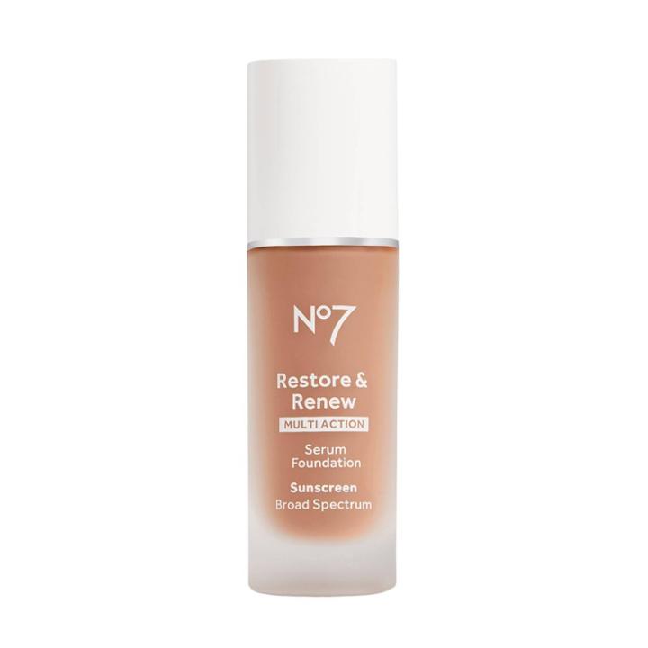 No7 Restore & Renew Multi Action Serum Foundation Spf 30 - Wheat