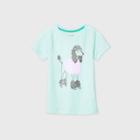 Girls' Short Sleeve Flip Sequin Poodle T-shirt - Cat & Jack Aqua