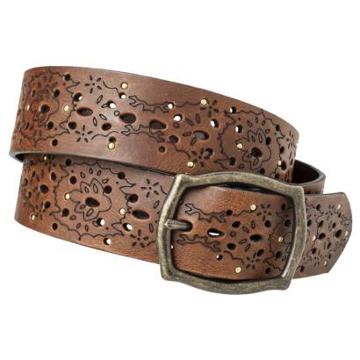 Mossimo Supply Co. Laser Perforated Studded Belt - Brown