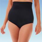 Women's Slimming Control Ultra High Waist Bikini Bottom - Dreamsuit By Miracle Brands Black