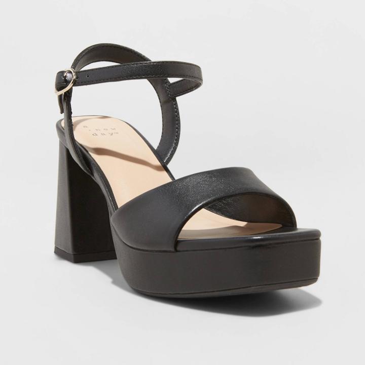 Women's Hadison Platform Heels - A New Day Black