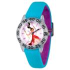 Girls' Disney Elena Of Avalor Clear Plastic Time Teacher Watch - Blue, Purple