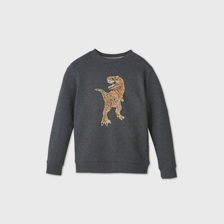 Boys' Crew Fleece Pullover - Cat & Jack Gray