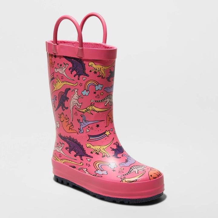 Toddler Girls' Romaine Rain Boots - Cat & Jack Pink