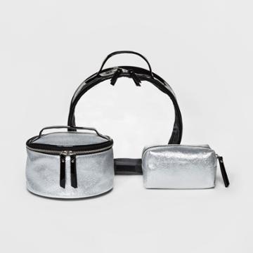 Under One Sky 3pc Set Cosmetic Bag - Black