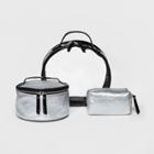 Under One Sky 3pc Set Cosmetic Bag - Black