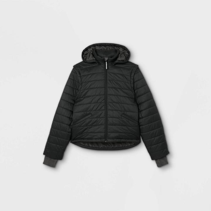Men's Lightweight Adaptive Puffer Vest - Goodfellow & Co Black