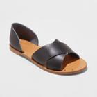 Women's Lois Open Toe Slide Sandals - Universal Thread Black