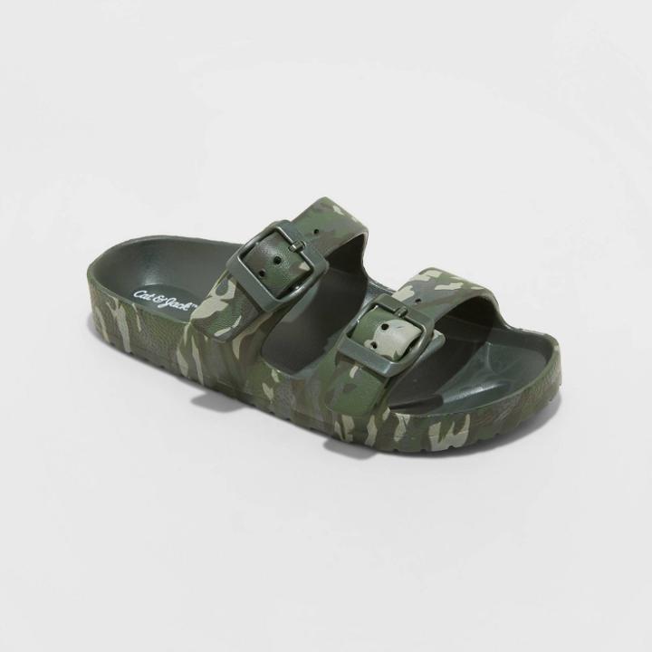Kids' Noa Slip-on Footbed Sandals - Cat & Jack Camo