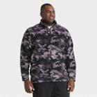 Men's Big & Tall Microfleece Pullover Sweatshirt - All In Motion Gray/camo
