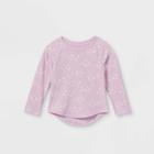 Toddler Girls' Heart Long Sleeve T-shirt - Cat & Jack Purple