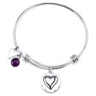 Distributed By Target Women's Stainless Steel Grandma You Are Always Loved Expandable Bracelet - Silver (8),