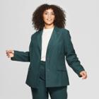 Women's Plus Size Corduroy Blazer - Who What Wear Green