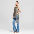 Women's Velvet Burnout Tunic Tank - Knox Rose Olive