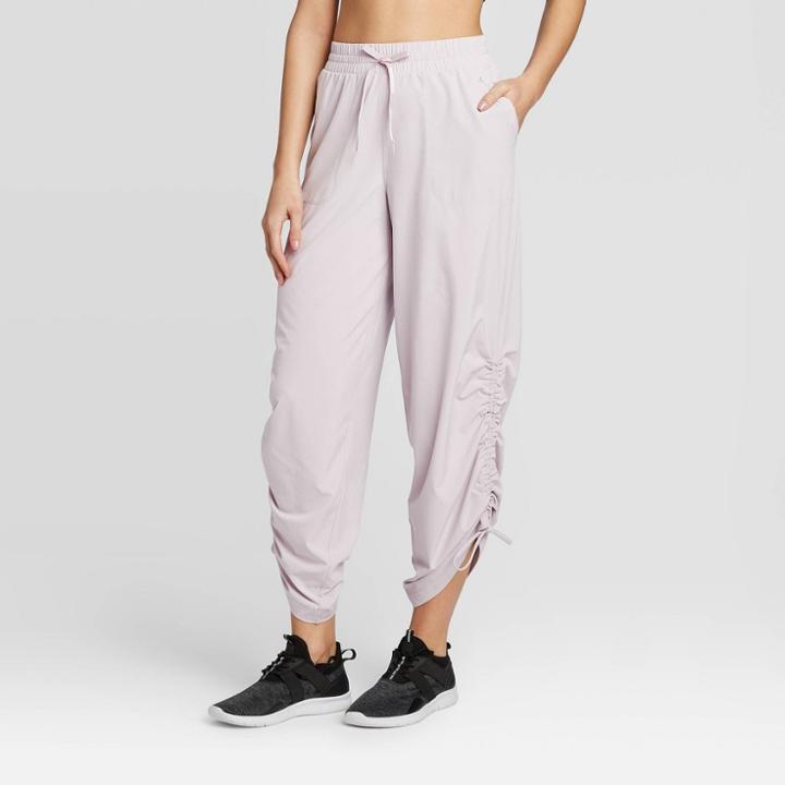 Women's High-waisted Stretch Woven Pants - Joylab Stone Gray Xs, Women's, Grey Gray