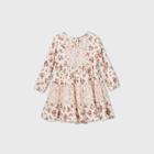 Oshkosh B'gosh Toddler Girls' Long Sleeve Mixed Floral Dress - Burgundy
