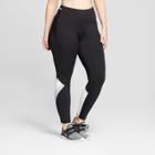 Women's Plus Size Embrace Mid-rise Colorblocked Leggings - C9 Champion Black/white