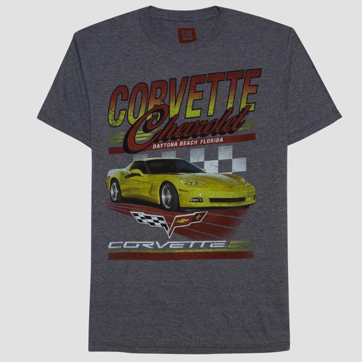 Men's Short Sleeve Chevrolet Corvette Crew T-shirt - Mod Hearts