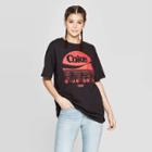 Target Women's Stranger Things Coke Short Sleeve Oversized T-shirt (juniors') - Dark Heather Gray