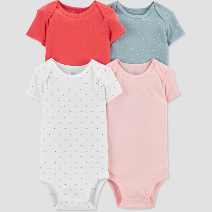 Baby Girls' 4pk Basics Bodysuit - Just One You Made By Carter's Pink