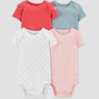 Baby Girls' 4pk Basics Bodysuit - Just One You Made By Carter's Pink