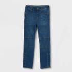 Boys' Adaptive Diaper Friendly Jeans - Cat & Jack Dark Wash