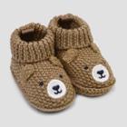 Baby Boys' Knitted Bear Slipper - Just One You Made By Carter's Brown Newborn