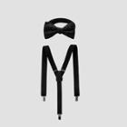 Men's Dash Gala Bowtie Suspender Set - Goodfellow & Co Black