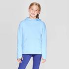 Girls' Cotton Fleece Pullover Hoodie - C9 Champion Ocean Front Blue Heather M, Girl's, Size: Medium, Blue Front Blue Grey