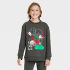 Kid's Disney Nightmare Before Christmas Family Holiday Graphic Sweatshirt - Black