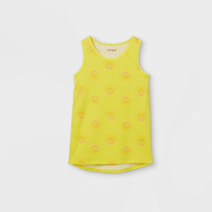 Girls' Sun Print Tank Top - Cat & Jack Yellow