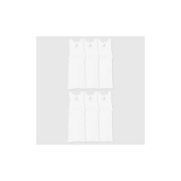 Hanes Men's 6pk Tanks With Fresh Iq - White