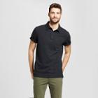 Men's Standard Fit Short Sleeve Solid Jersey Polo Shirt - Goodfellow & Co Black