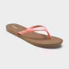 Women's Shoreline Flip Flop Sandals - Okabashi Coral Pink