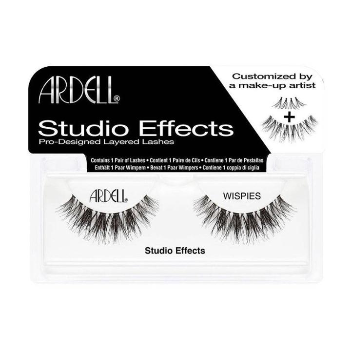 Ardell Eyelash Wispies Studio Effects Black - 1pr, Adult Unisex