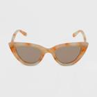 Women's Tie-dye Print Cateye Sunglasses - Wild Fable Orange
