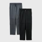 Boys' 2pk Activewear Pants - Cat & Jack Black/gray